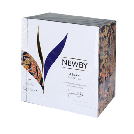 Чай черный в пакетиках Newby Assam, 50 пак