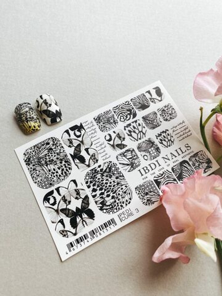 IBDI NAILS, Слайдер-дизайн PEDICURE 03