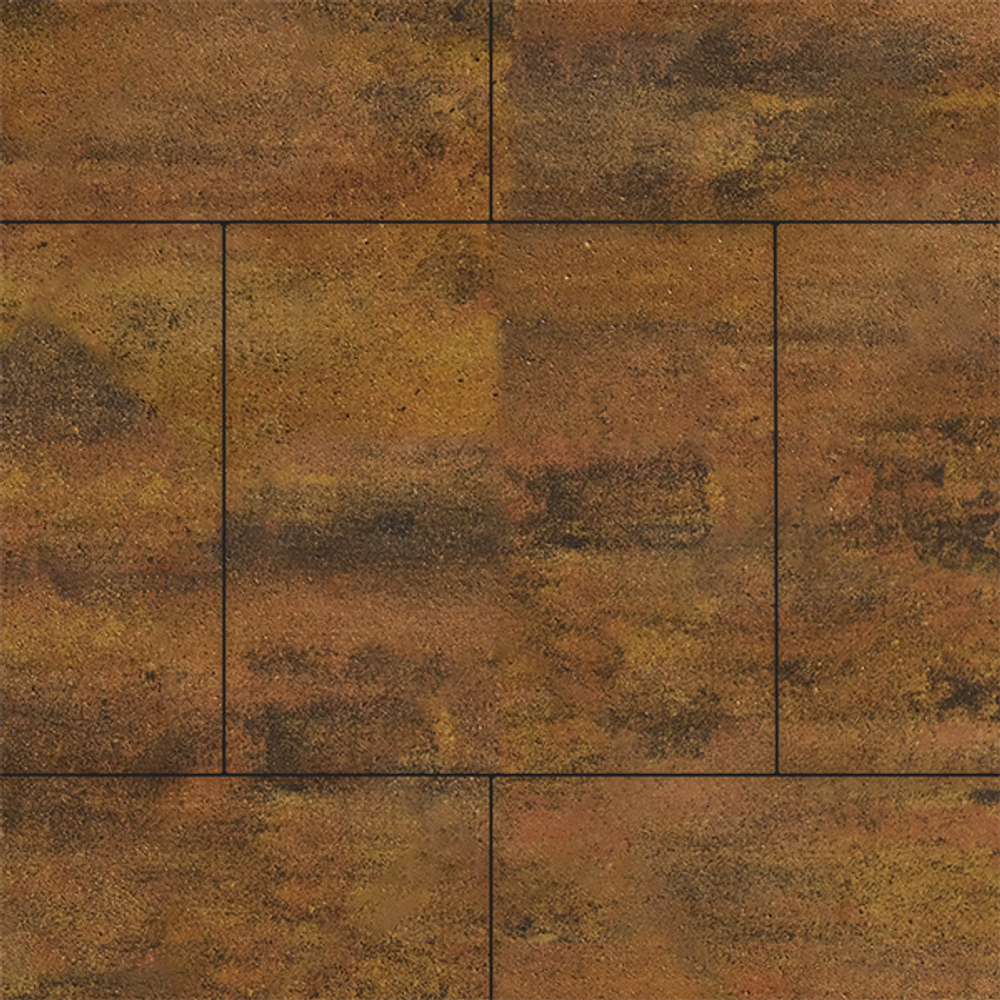 Тротуарная плитка КВАДРАТ 500х500 мм - Листопад гладкий Саванна