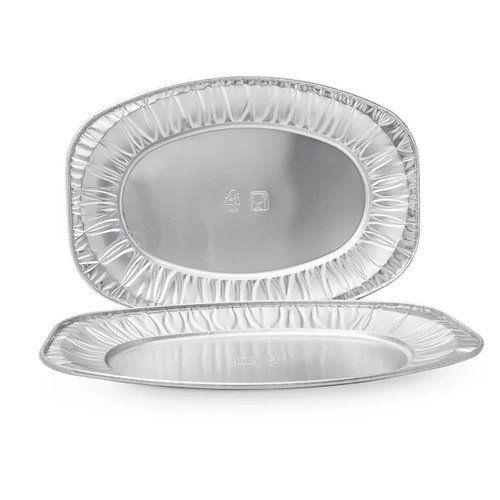 Алюминиевый поднос, 351 х 235 мм, 1200 мл (25шт/100шт)