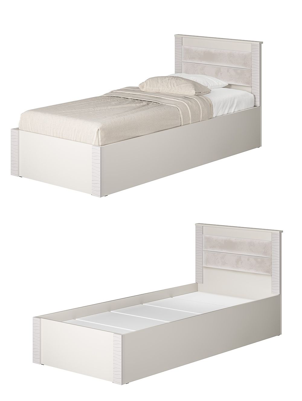 Кровать Монако LIGHT КР-17 кашемир 900