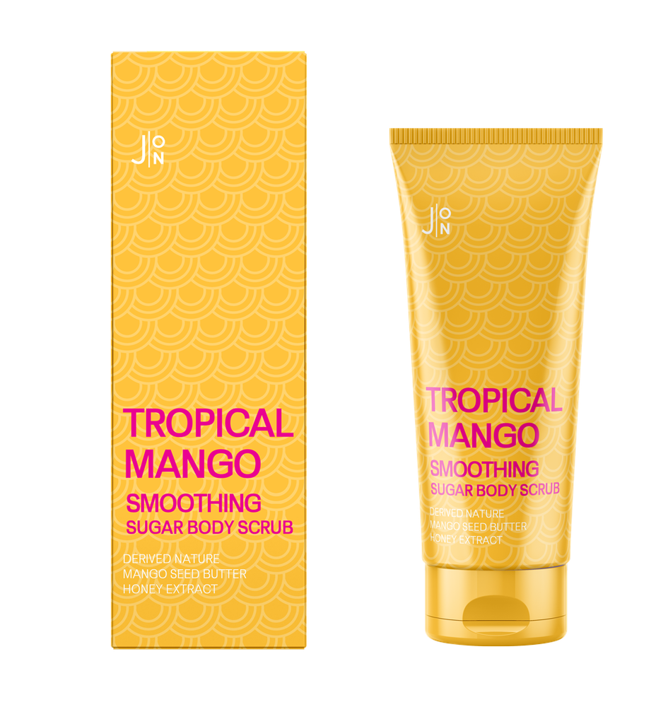 J:ON Скраб для тела МАНГО Tropical Mango Smoothing Sugar Body Scrub, 250 гр