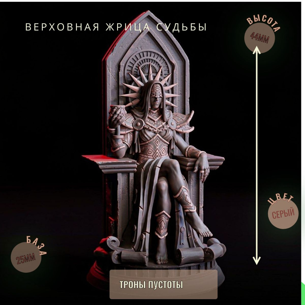 Верховная Жрица Судьбы ДнД DnD миниатюры набор Трон Пустоты