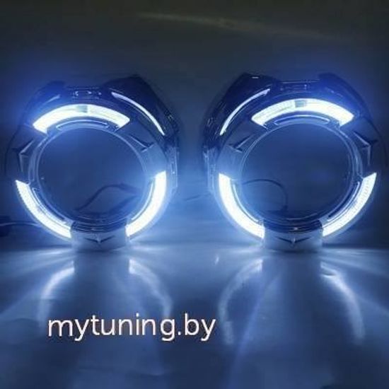 Маска для линзы 3' "Jeep-1" с LED (COB)