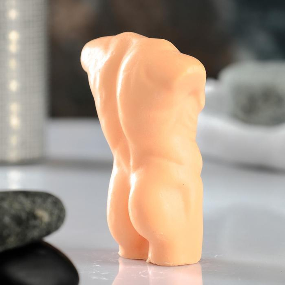 Телесное фигурное мыло Мужской торс №1 (Цвет: телесный)