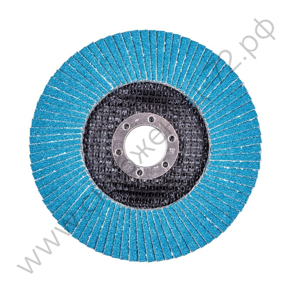 Круг лепестковый для шлифования по нержавеющей стали FTL Ergo цирконий 27 125 х 22,2 мм P80