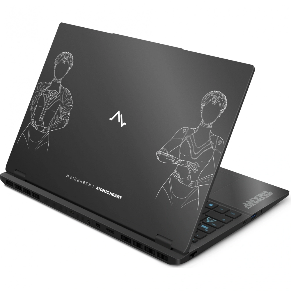 Ноутбук Maibenben X16B-R98956 Ryzen 9 8940HX 16Gb SSD1Tb NVIDIA GeForce RTX 5060 8Gb 16" IPS QHD+ (2560x1600) Windows 11 Home black WiFi BT Cam 5200mAh (X16B-R98956GQSHBRE3)