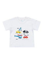 Футболка д/новорожд. р.62-68 N103KM-0/1 белый (Такро), 1 шт.