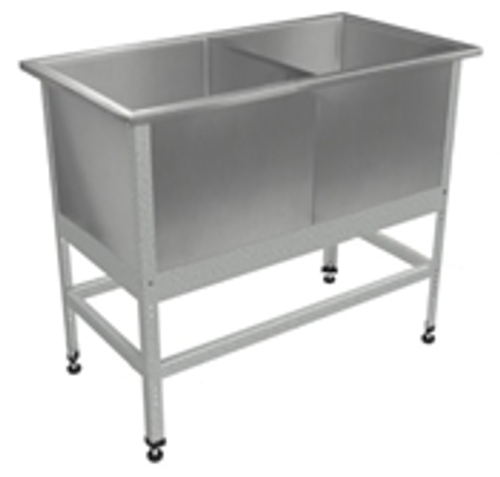 Ванна котломоечная двухсекционная "Бизнес" ВМБк, 1200x700x860 мм, без борта