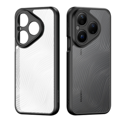Чехол прозрачный с мягкими черными рамками от Dux Ducis для Huawei Pura 80, серия Aimo Series Case