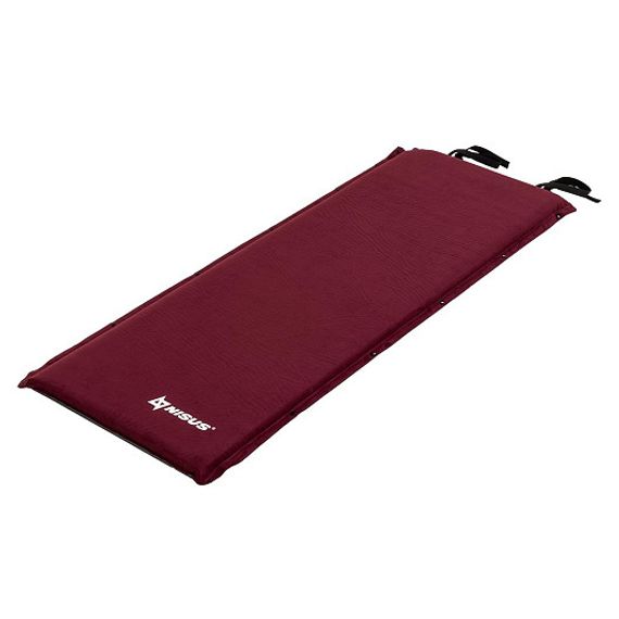 Коврик самонадув. 188x66x7 флок вишневый (N-007-C) NISUS