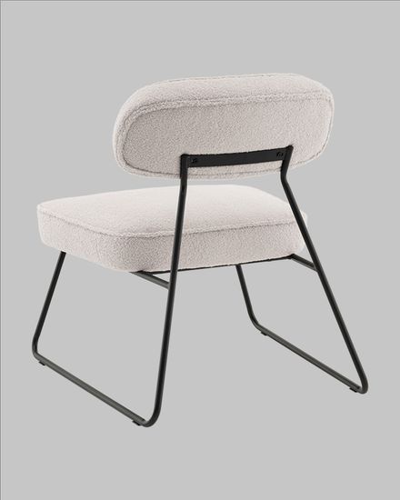 Кресло Kate new ткань букле светло-серый