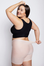 Бермуды классического покроя из чрезвычайно мягкой ткани (Размер: S-M-L) (Цвет: телесный)