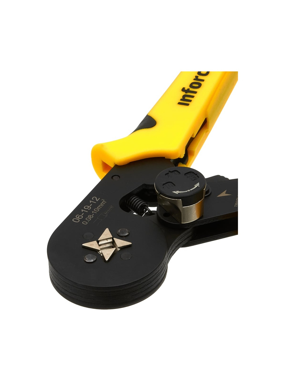 Квадратные пресс-клещи Inforce с регулировочным винтом, 0.25-10 мм2 06-19-12