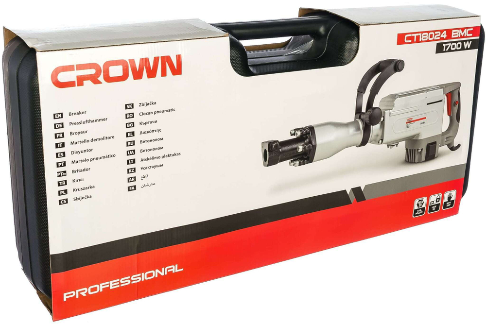 Отбойный молоток CROWN CT18024 BMC