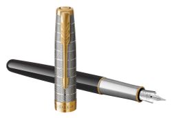 Ручка перьевая Parker Sonnet Premium F537 Metal Black GT (2119784)