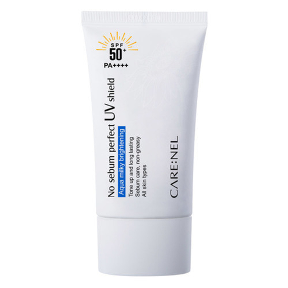 [Care:Nel] No sebum perfect UV shield SPF 50+ / PA++++ - Крем солнцезащитный матирующий, 50 мл