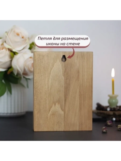 Владимирская икона Божией Матери деревянная резная, бук