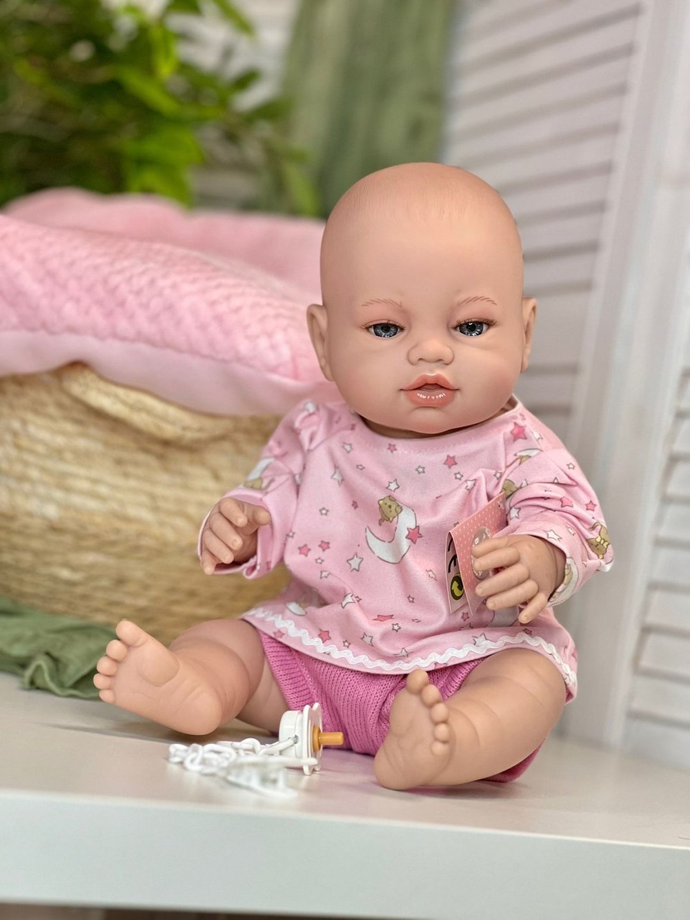 Кукла Berbesa 42см RECIEN NACIDO с подушкой в пакете (5115RK)