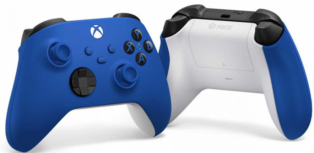 Беспроводной геймпад Shock Blue (Xbox Series, голубой, QAU-00001)