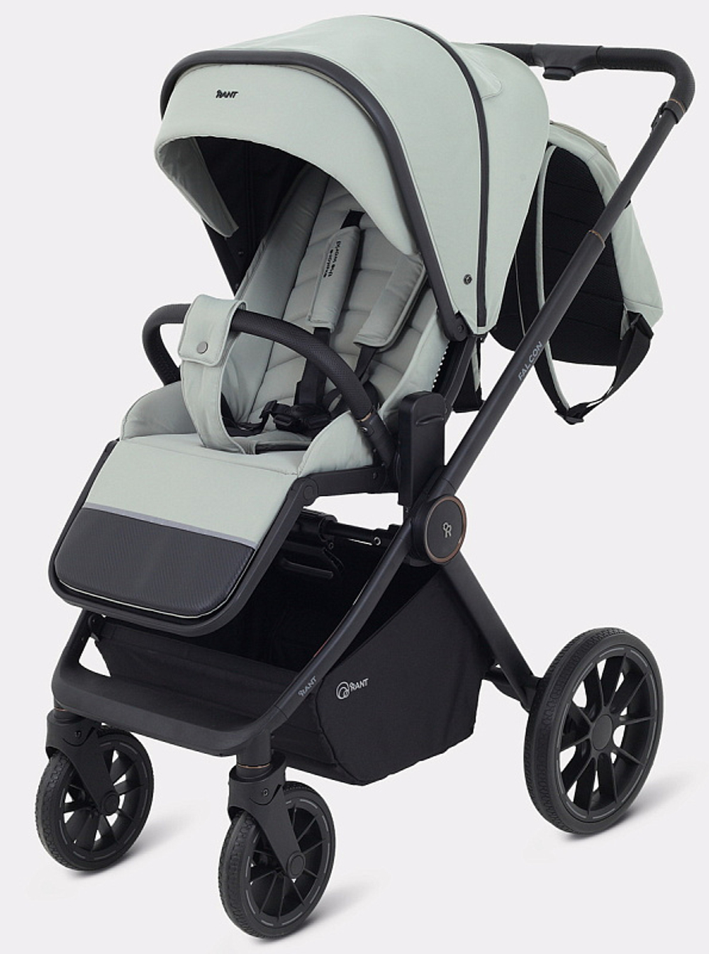 Детская коляска Rant Falcon Neo 3 в 1 с автокреслом Cruise Black Sage