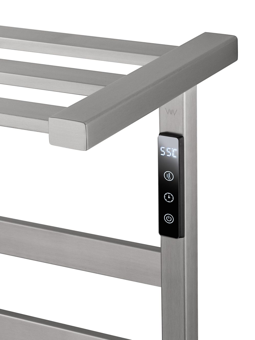 Полотенцесушитель электрический WONZON & WOGHAND FRANKFURT, Брашированный никель (WW-A1026-BR)