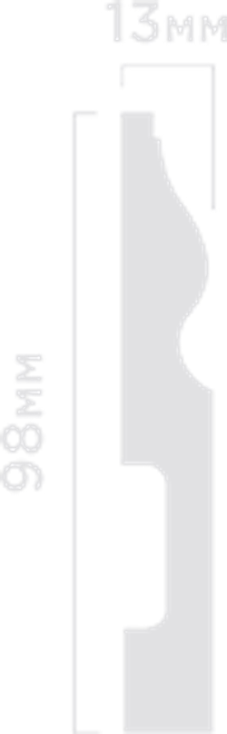 Плинтус HiWood, 98x13 мм