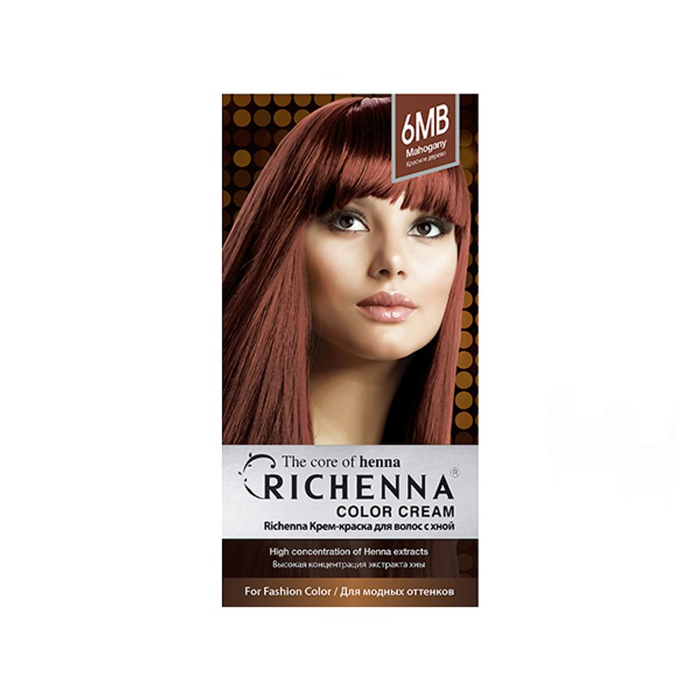 RICHENNA Крем-краска для волос с хной Color Cream 60 ml + 60 ml