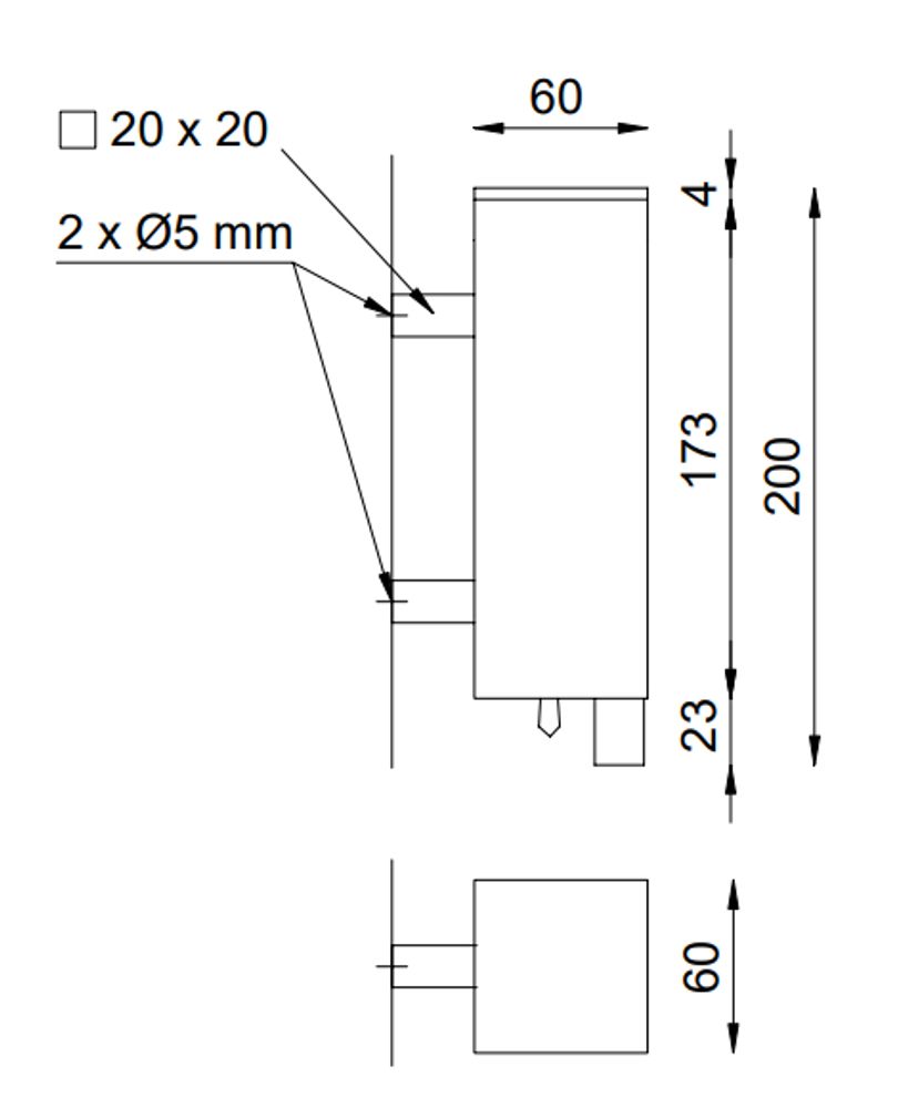 Диспенсер для мыла с кнопкой 300 мл. нерж. сталь INOX 03025.S матовый