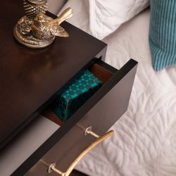 Тумба прикроватная Monstera Deliciosa (Монстера) подвесная Каштан