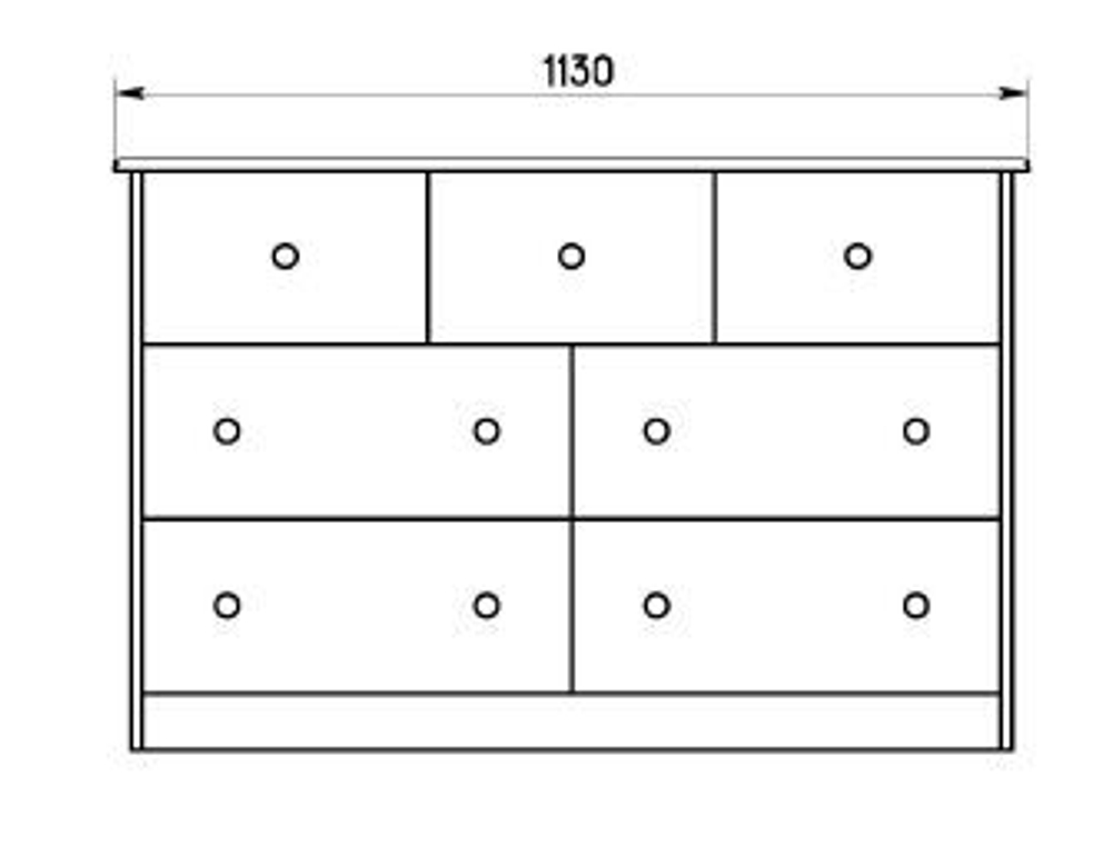 ФУРНИТУРА Комод 7 ящиков Хаба (рекламация)