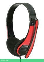 Наушники Oklick HS-M150 NO-003N черный/красный (359486)