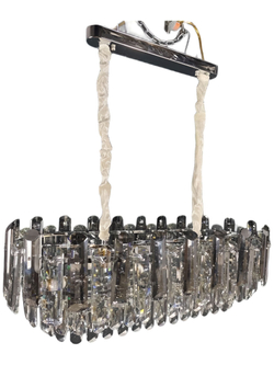 Люстра подвесная Lanbos, 10 ламп Е14, 400 Вт, до 35 кв м, хром