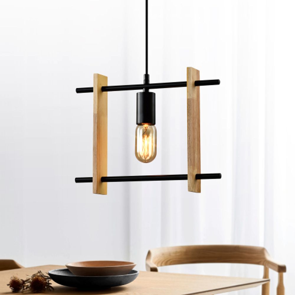 Светильник подвесной (подвес) Rivoli Elizabeth 5107-201 1 * Е27 40 Вт лофт - кантри потолочный квадратный | Лофт-Кантри