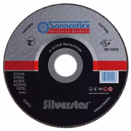 Отрезной диск по металлу Silverstar 115x1x22,23 AS60 Sonnenflex 19010