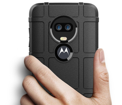 Чехол для Motorola Moto G7 (G7 Plus) цвет Black (черный), серия Armor от Caseport