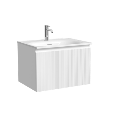 Тумба подвесная SANCOS Code 590х453х400, c одним  ящиком оснащенным доводчиками, цвет белый , арт. CD60W