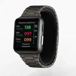Умные часы здоровья с тонометром и ЭКГ HEALTHBAND Pro №5M Titanium