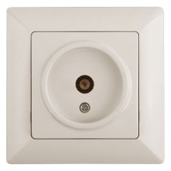 Розетка Intro Solo 4-301-02 TV одиночная, СУ, слоновая кость