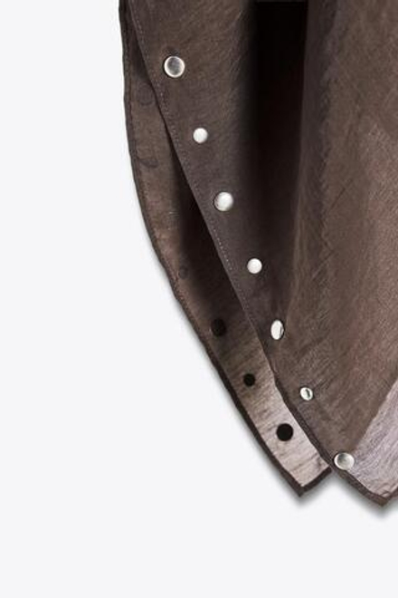 ZARA НАКИДКА С ЗАКЛЕПКАМИ И ШАРФОМ, КОРИЧНЕВЫЙ