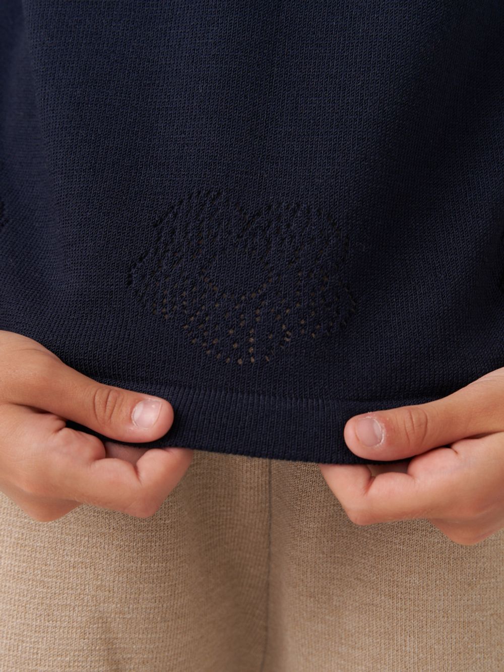 Джемпер для девочки с коротким рукавом AT1083 синий