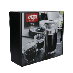 Kitchen Craft - Набор заварник 1л + 2 стакана 230мл La Cafetière / артикул   LCTRIEST3PC  / GTIN 5057982062071
