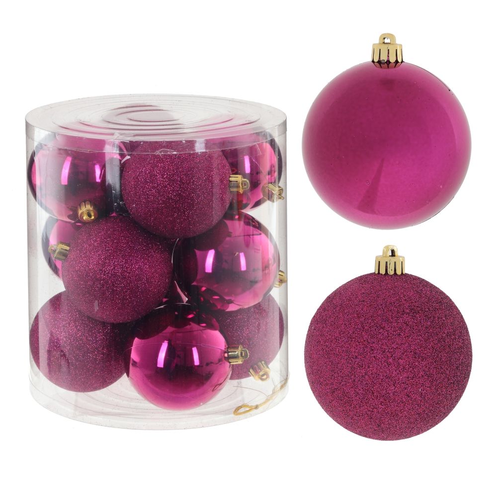 GAEM Набор из 12шт Украшение новогоднее "Шар", D 9 см, L19 W19 H21 см