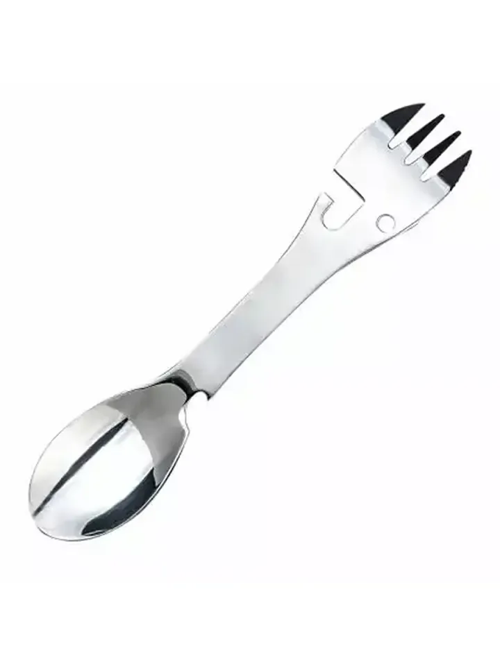 Туристическая вилка-ложка-нож 5 в 1