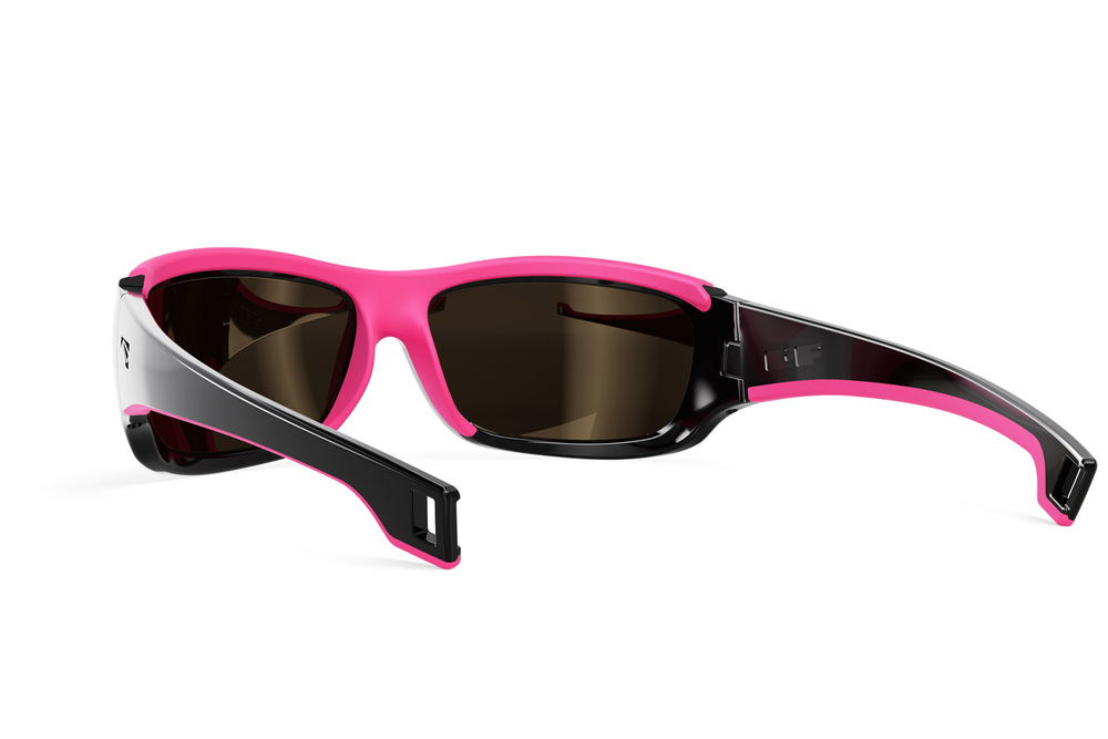 Спортивные очки LiP Tide / Gloss Black - Pink Rubber / PC Polarized / Levante Series Chroma Brown