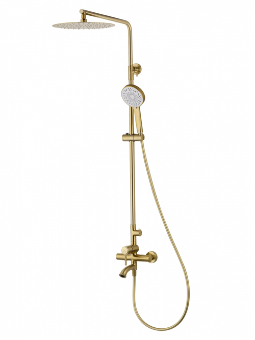 Душевая система WONZON & WOGHAND TOR, Брашированное золото (WW-88047073-BG)