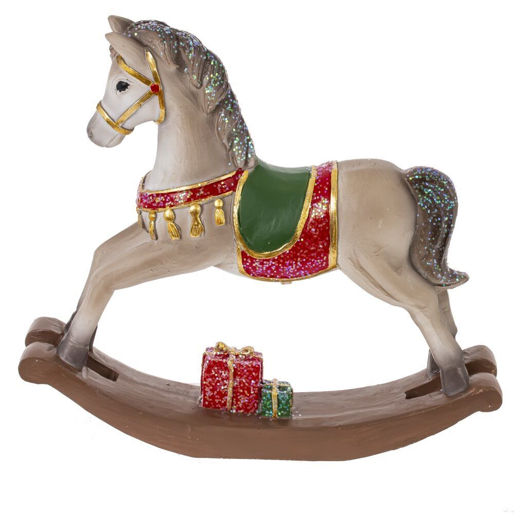 GAEM Фигурка декоративная "Лошадка-качалка", L15 W3 H14 см, 2в.