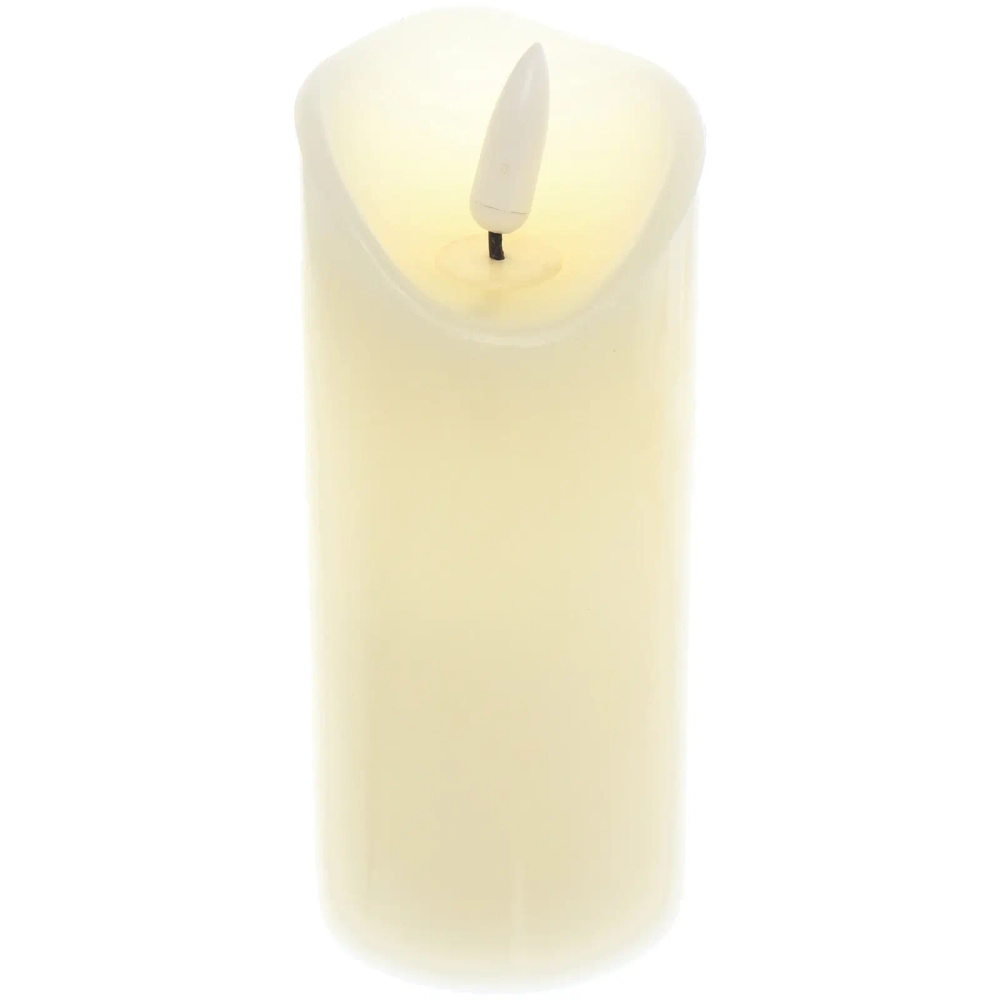 Сувенир с подсветкой «Свеча восковая - Искра» 5,3*12,5 см - облита воском (работает от батареек 2 АА)