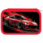 Пенал ПИФАГОР, 3 отделения, ламинированный картон, 19х11 см, "Red road", 273490