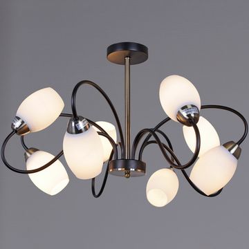 Люстра потолочная Reluce e27 01270-0.3-08B BK+AB